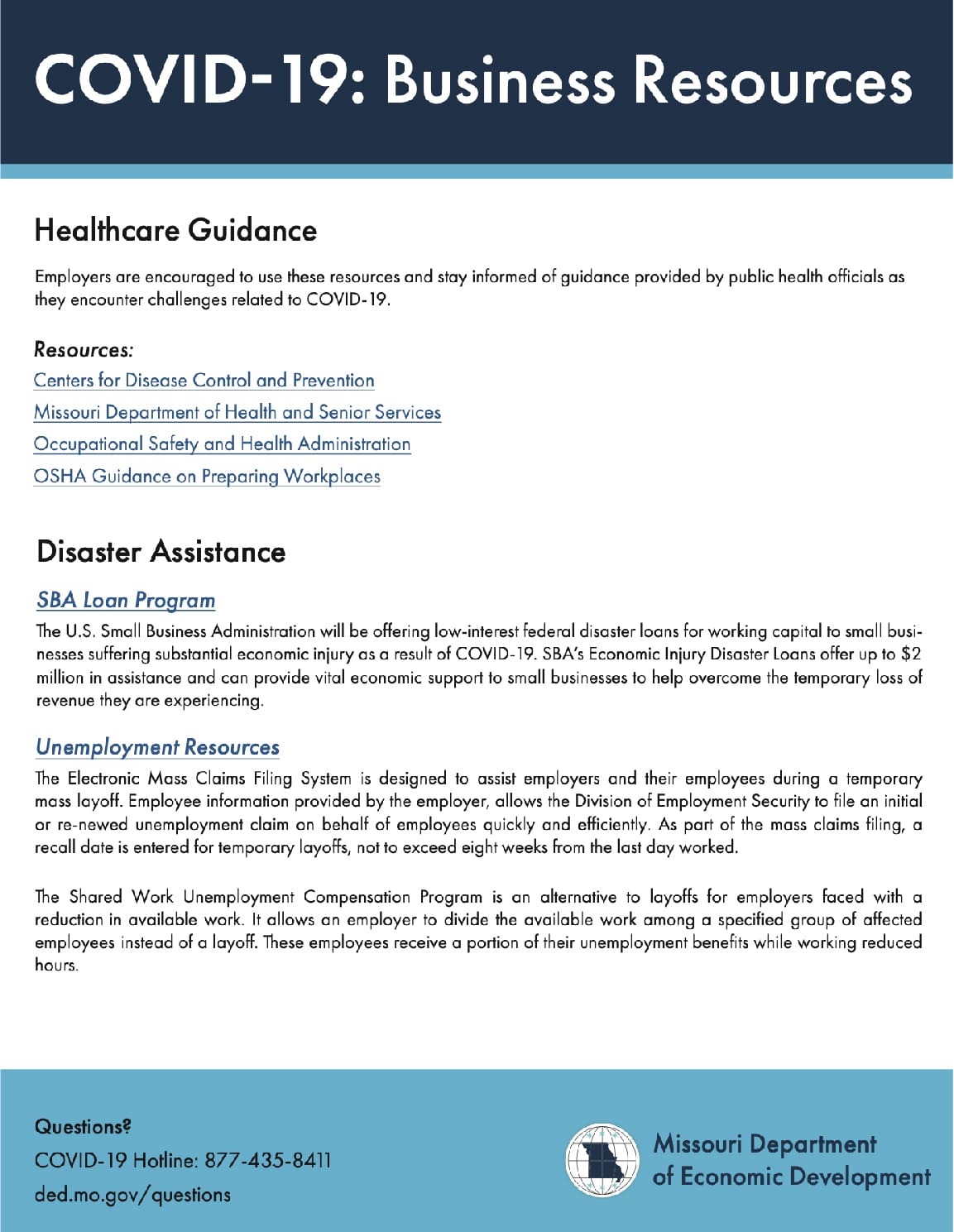 COVID-19 Business Resources