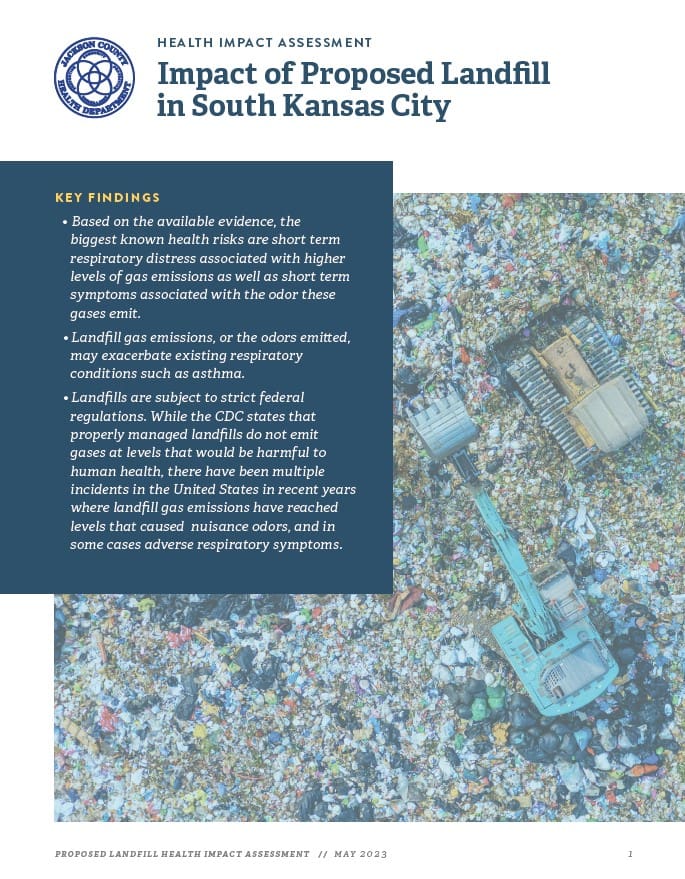 landfill Health Impact Assessment: Proposed Landfill
