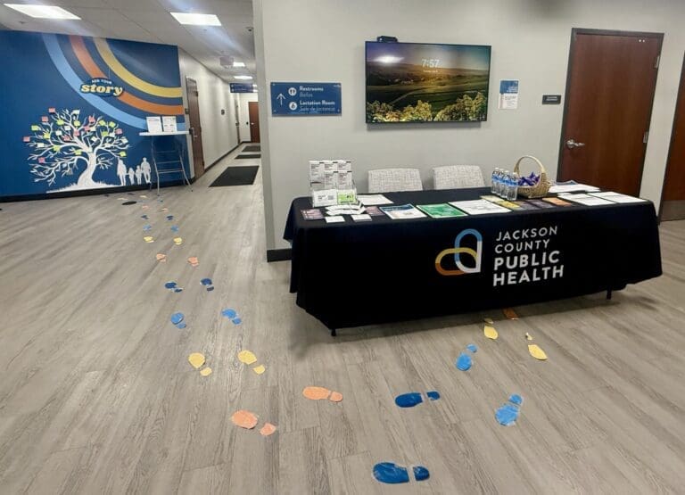 100 Years of Building Community interactive display and tabling setup